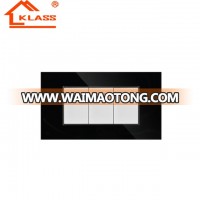 high quality and low price three gang one two way switch with light